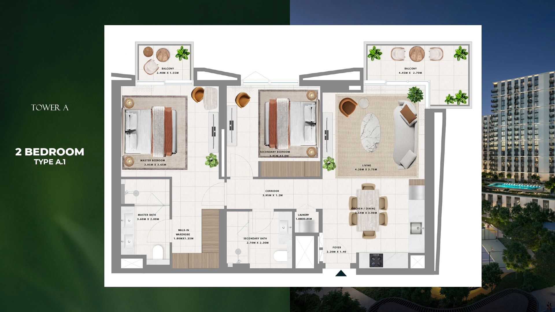 2 BR - Type B